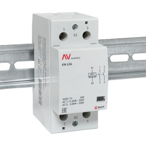 фото Контактор модульный EKF km-av-2-63-20-230V в Уфе