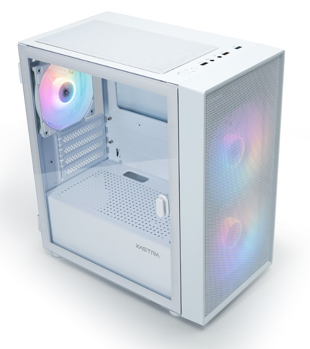 

Корпус mATX Xastra A305M 3FRGB White без БП, боковая панель из закалённого стекла, A305M 3FRGB White