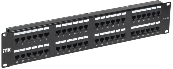 фото Патч-панель 19, 48xRJ45, UTP, Кат. 5е ITK PP48-2UC5EU-D05 в Екатеринбурге