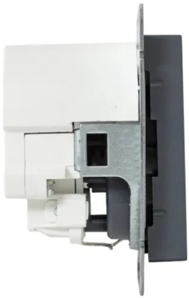 фото Розетка с заземлением с 2 USB  EKF UP1-SOG-111-2USBC