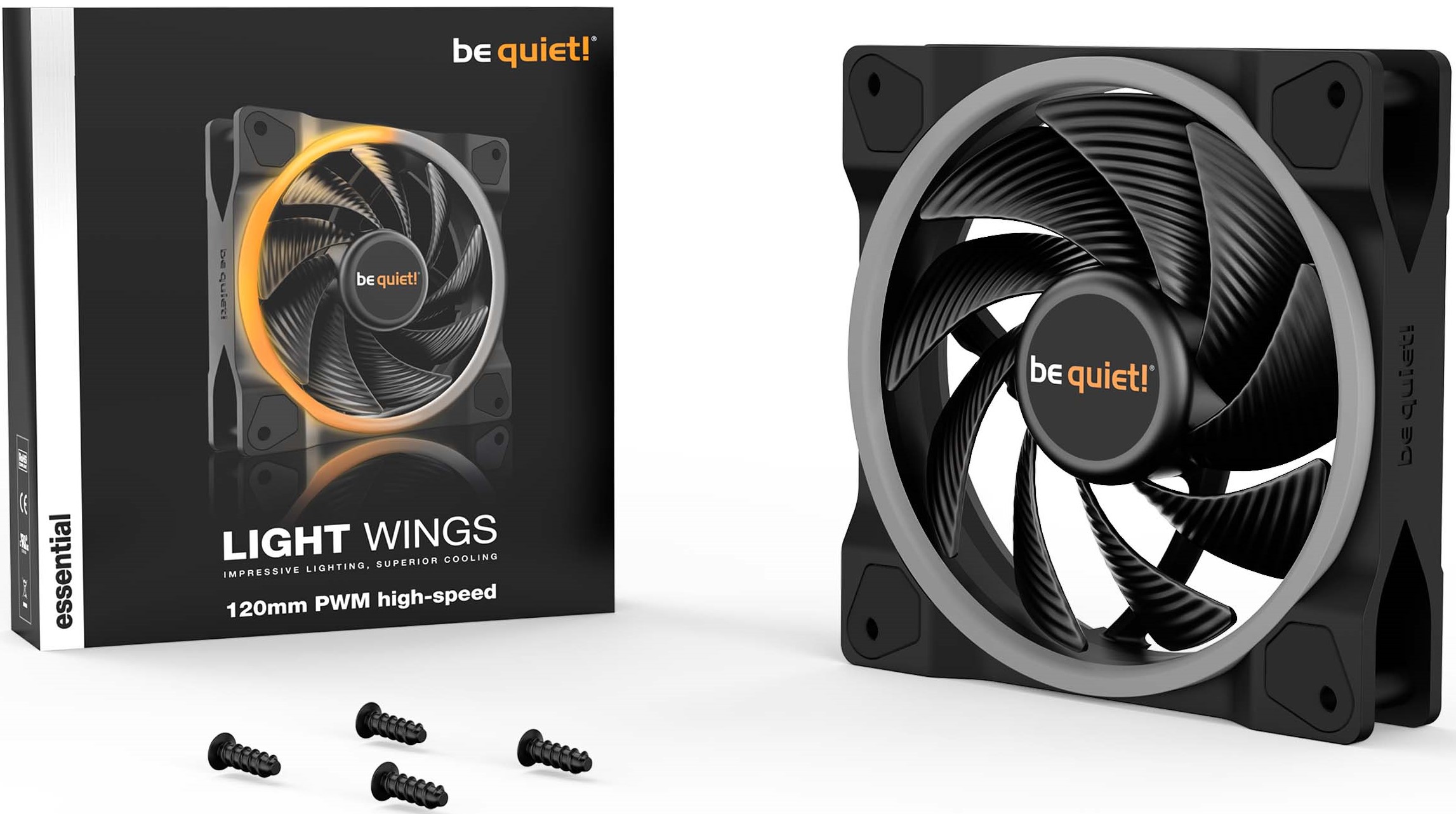 be quiet! be quiet! Light Wings 120mm Black PWM ARGB
