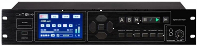 

Цифровой плеер ITC TS-D5500 (lossless), SD/WIFI/USB, APE,FLAC,WAV,WMA,MP3, 24bit/96KHz, вых. XLR (balance), RCA (unbalance), optical 2U, 19", TS-D5500