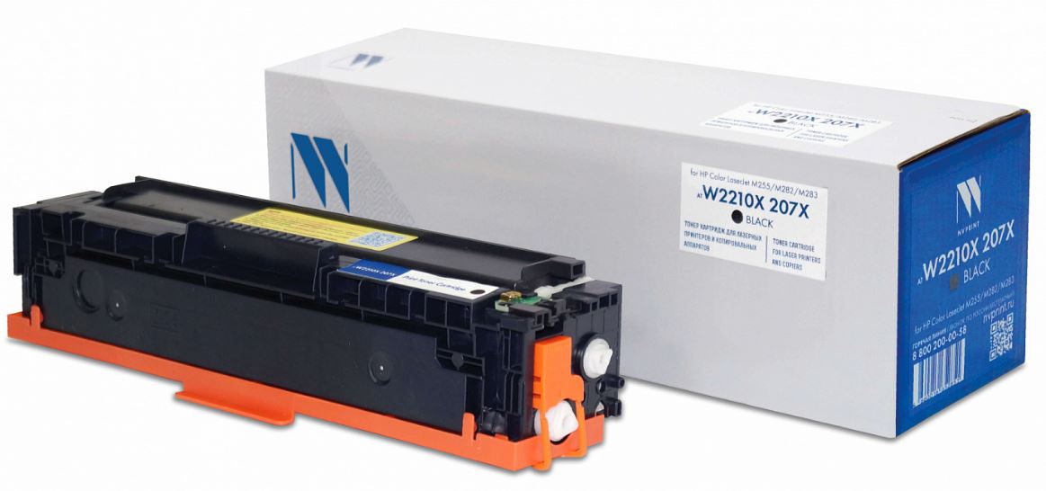 

Картридж NVP NV-W2210X-207X-Bk для HP Color LaserJet M255/M282/M283 (3150k) до версии fw20220729, black, NV-W2210X-207X-Bk