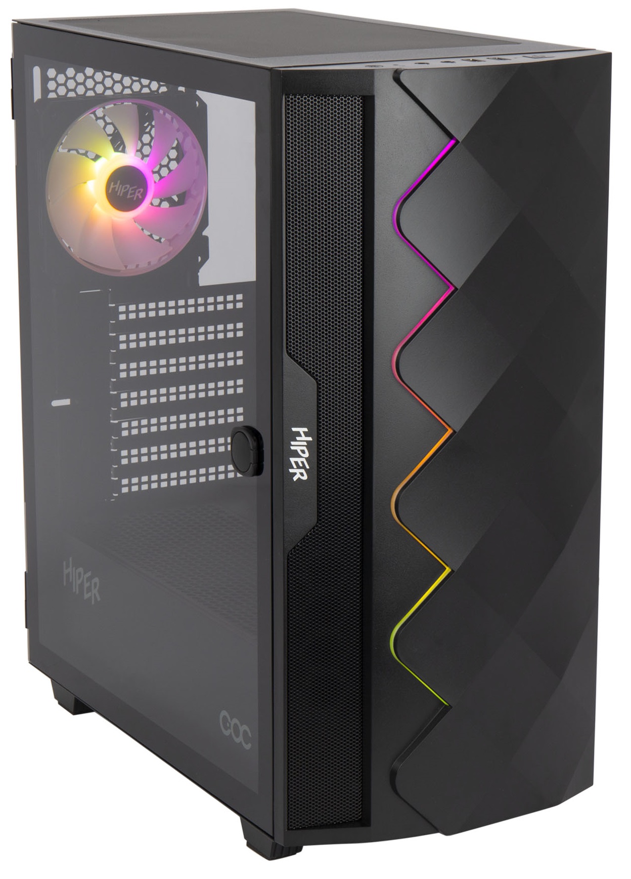 

Корпус ATX HIPER DCB черный, без БП, USB 3.0, USB 2.0, audio, DCB