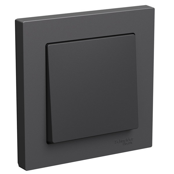 

Выключатель одноклавишный Systeme Electric ATN001412 AtlasDesign сх.1, 10АХ, в сборе, базальт, ATN001412