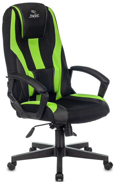 фото Кресло игровое Бюрократ ZOMBIE 9 GREEN в Уфе