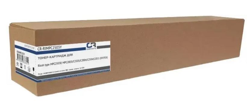 

Тонер-картридж CopyRite CR-RIMPC2503Y для Ricoh type MPC2503E MPC2003/C2503/С2004/С2504/С2011 (841926), 9500 стр, yellow, CR-RIMPC2503Y