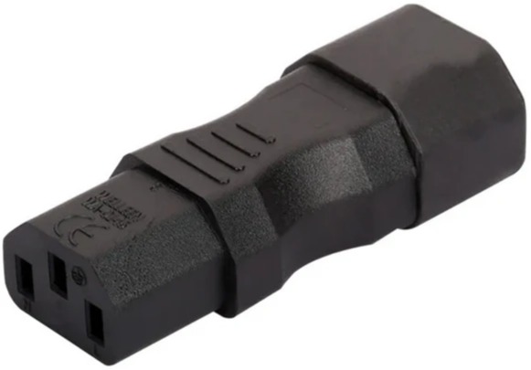 

Переходник 4PH 4PH-R90366 C13 - C14 прямой, цвет черный, 4PH-R90366