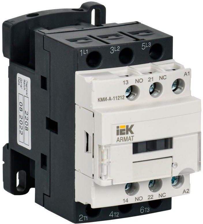 

Контактор IEK AR-ACC-11-012-024-11 ARMAT КМИ-А-11212 LC1D 12А 24В/АС3 1NO/1NC, AR-ACC-11-012-024-11