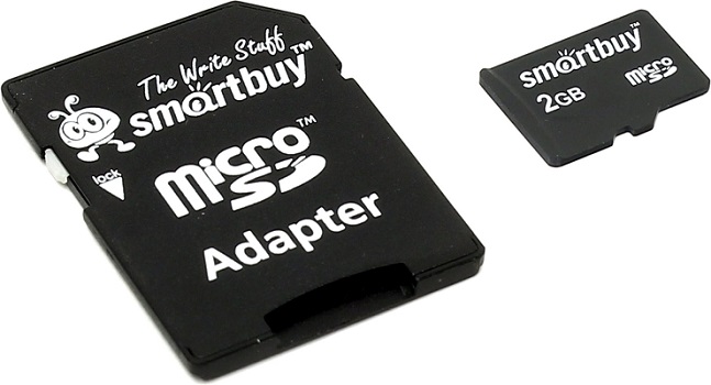 

Карта памяти 2GB SmartBuy SB2GBSD-01 MicroSD (SD адаптер), SB2GBSD-01