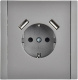фото Розетка с заземлением с 2 USB  IEK FP-R14-16-U21-D31-K46 в Уфе