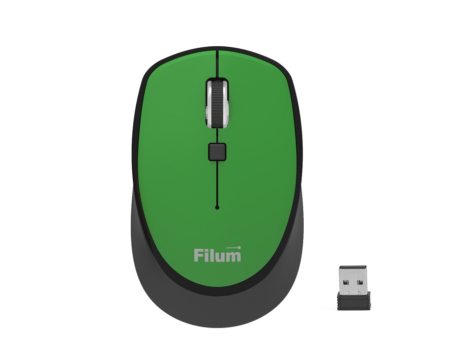 

Мышь Wireless Filum FL-MW10-DGN оптическая 2.4 ГГц USB 4 кл., DPI: 800/1200/1600, питание АА 1 шт., черная, Windows XP/Vista/7/8/10, MacOS, FL-MW10-DGN