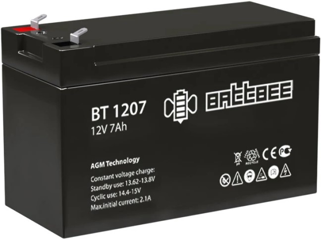 

Батарея Battbee BT 1207 12В/7Ач, BT 1207