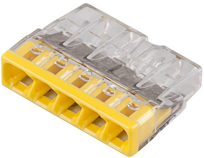 

Клемма WAGO 2273-245 5x2.5мм (0,5-2,5) с пастой, 2273-245