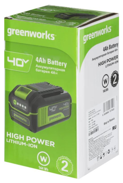 фото Аккумулятор Greenworks G40HP4 в Санкт-Петербургe