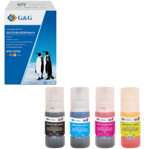 фото Чернила  G&G GG-GT51BK/52CMY-45ML*4 в Красноярске
