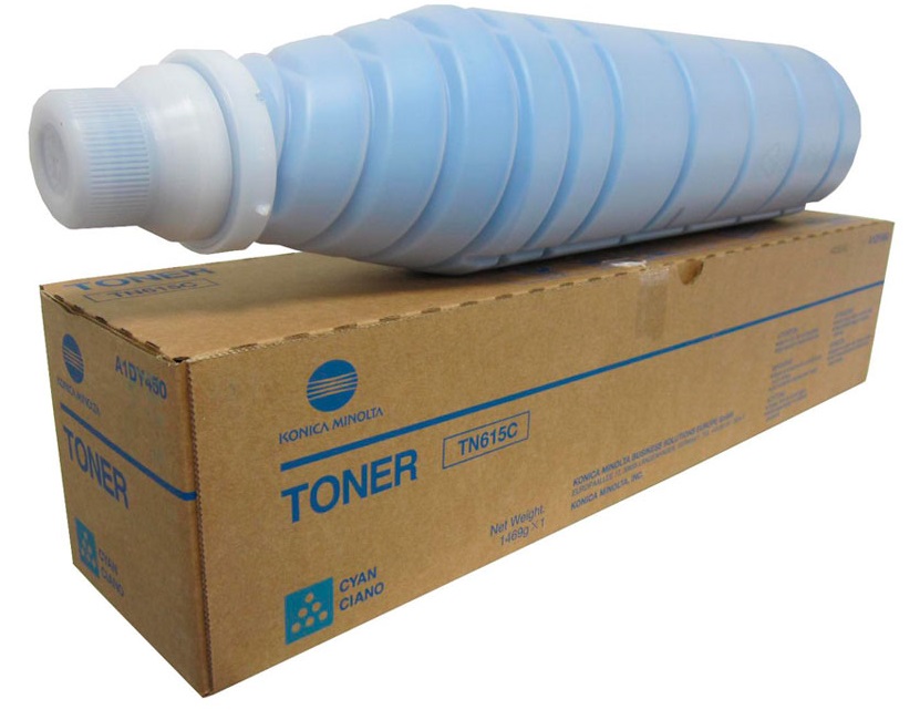 

Тонер Konica Minolta TN615C A1DY450 C8000 синий, туба 1.469g, полимерный, примерно 75000 стр, TN615C