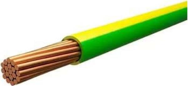 Изображение товара Гибкий электрокабель ПуГВ 4 Ж/З 750 В медь PVC для сухих помещений