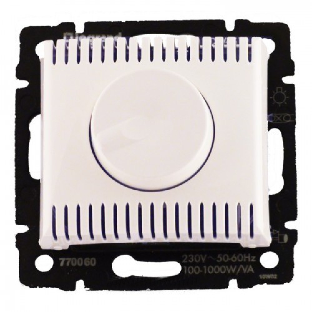 

Светорегулятор Legrand 770060 Valena поворотный 100-1000Вт, 250В, IP20 (белый), 770060