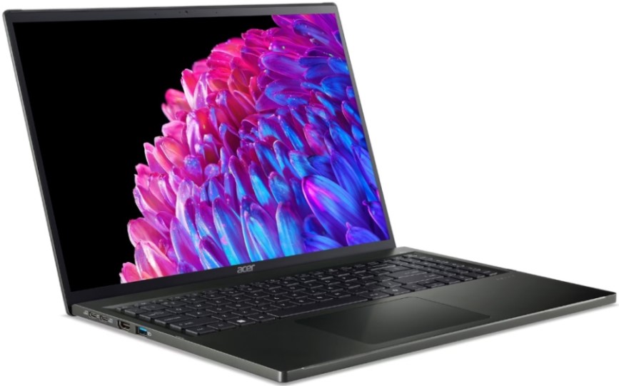 

Ноутбук Acer Swift Edge SFE16-44-R2RD Ryzen 7 8840U/16GB/1TB SSD/Radeon Graphics/16" 3.2K OLED/WiFi/BT/cam/Win11Home/black, Swift Edge SFE16-44-R2RD