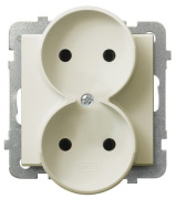 фото Розетка Ospel GP-2RR/m/27