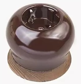 

Розетка Bironi B2-101-020/18 шоколадная ночь, с/з, B2-101-020/18