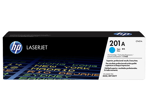 

Картридж HP 201A CF401A голубой для Color LaserJet Pro M252/M277 (1400стр.), 201A