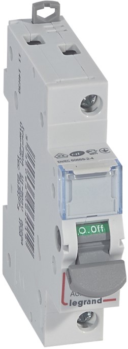 

Выключатель-разъединитель Legrand 406401 DX³-IS - 1П, 250 В~, 20 А, 1 модуль, 406401