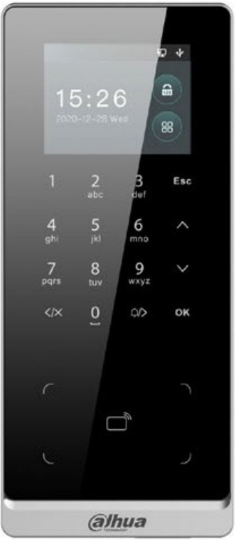 

Считыватель Dahua DHI-ASI2201H-W RFID влагозащищенный автономный с клавиатурой и Wi-Fi, DHI-ASI2201H-W