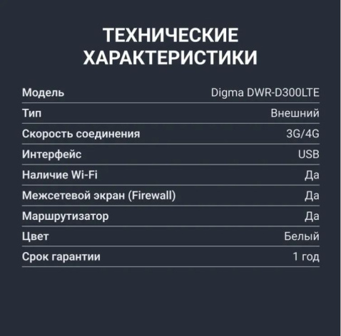 фото Модем  Digma DWR-D300LTE в Смоленске