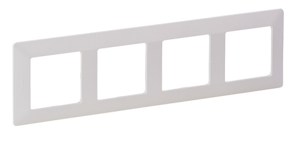 Изображение товара Рамка Legrand 754004 4-местная для выключателей и розеток серия Valena Life