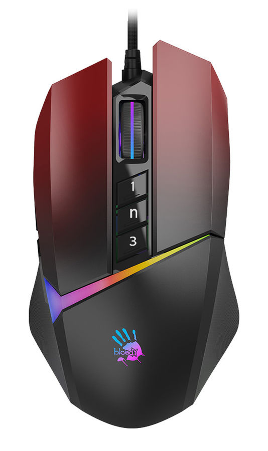 

Мышь A4Tech Bloody W60 Max 1405038 красный оптическая (10000dpi) USB (10but), Bloody W60 Max