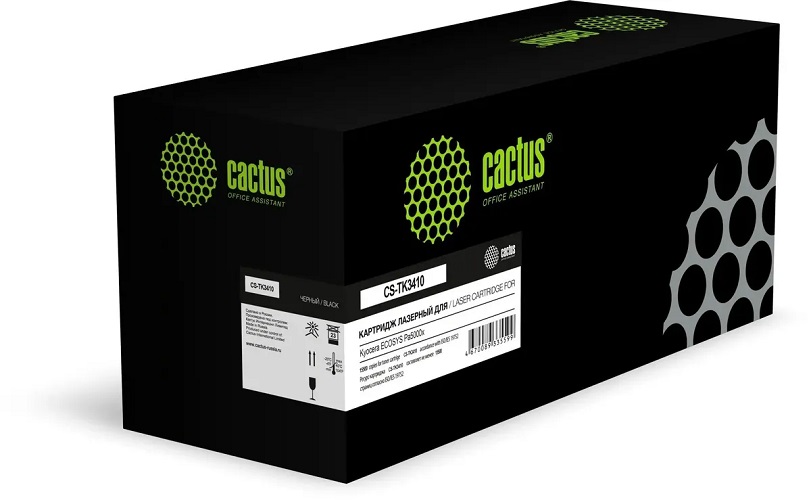 

Картридж лазерный Cactus CS-TK3410 TK-3410 черный (15500стр.) для Kyocera Ecosys PA5000x, CS-TK3410