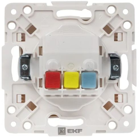 фото Розетка с заземлением в сборе EKF EXR16-028-10 в Уфе
