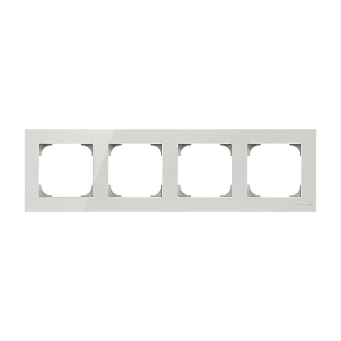 

Рамка ABB 2CLA857400A3001 4-постовая, стекло белое, 2CLA857400A3001