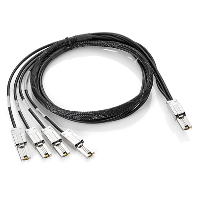

Кабель интерфейсный HP AN975A 2M External Mini-SAS (SFF8088) to 4x1 Mini-SAS (SFF8088) Cable (required for BL537A,AK378A,AH559A,BL538A,AK380A,AH560A,B, AN975A