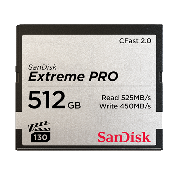 

Карта памяти 512GB SanDisk SDCFSP-512G-G46D Extreme Pro CFAST 2.0 525MB/s VPG130, SDCFSP-512G-G46D