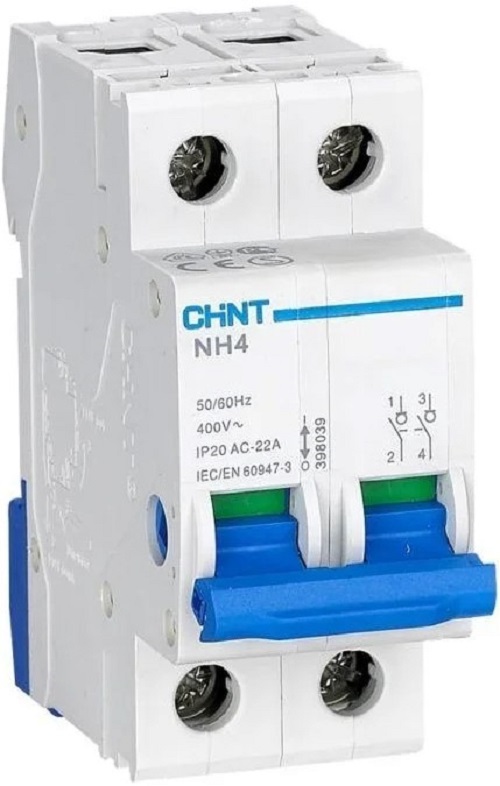 

Выключатель нагрузки CHINT 398039 2P, 100А, NH4, 398039