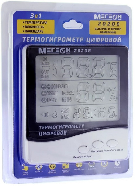 фото Измеритель температуры и влажности воздуха МЕГЕОН Да в Омске