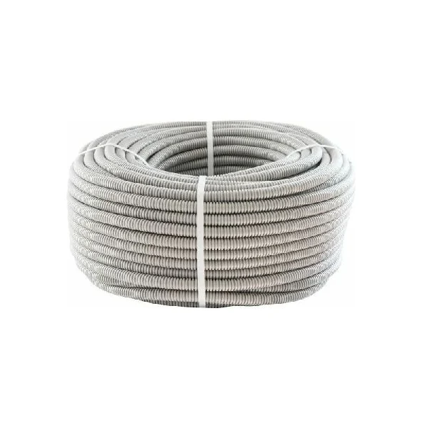 

Труба гофрированная тяжёлая Ecoplast 21116HF-GR ПНД, с зондом, без галогена, цвет серый, диам. 16мм (100м), 21116HF-GR