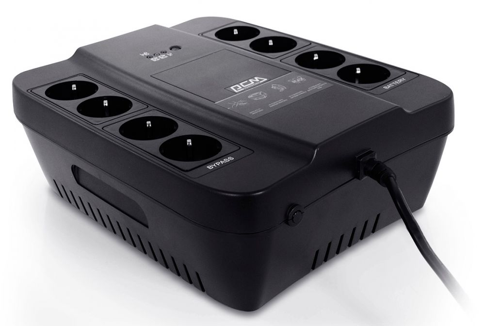 

Источник бесперебойного питания Powercom SPD-850N Back-UPS SPIDER, OffLine, 850VA/510W, Tower, Schuko (332715), SPD-850N