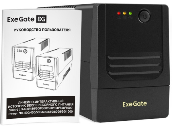 фото Источник бесперебойного питания  Exegate Power NB-1000.LED.AVR.2SH (УЦЕНЕННЫЙ) в Санкт-Петербургe