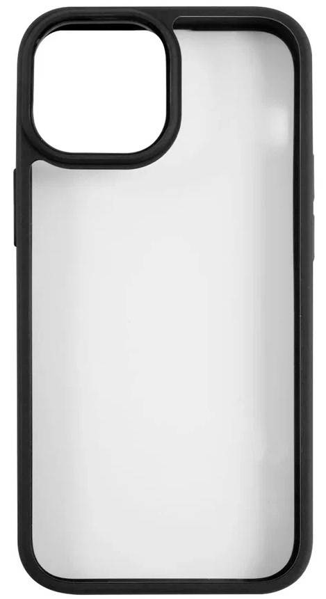 

Чехол Usams US-BH768 УТ000028113 пластиковый, прозрачный для iPhone 13 mini, с цветным силиконовым краем, черный (IP13JX01), US-BH768