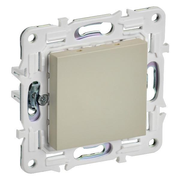 

Заглушка с суппортом IEK SK-PL10-K10 SKANDY SK-C01B бежевая, SK-PL10-K10