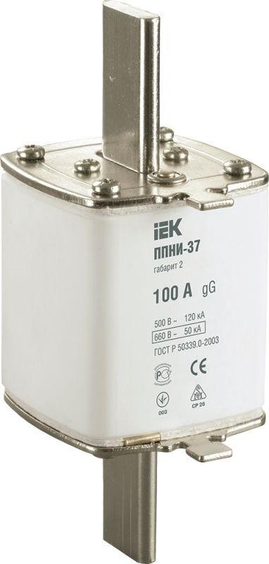 

Предохранитель IEK DPP40-100 ППНИ-37, габарит 2, 100А, DPP40-100