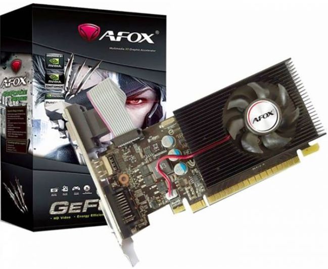 

Видеокарта PCI-E Afox GeForce GT730 AF730-4096D3L6 4GB GDDR3 128bit 28nm 700/1333MHz D-Sub/DVI-D/HDMI RTL, GeForce GT730