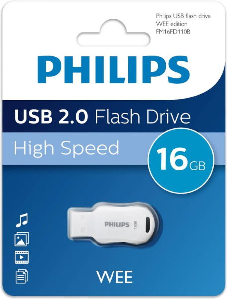 фото Накопитель USB 2.0 16GB Philips FM16FD110B/97 в Самаре