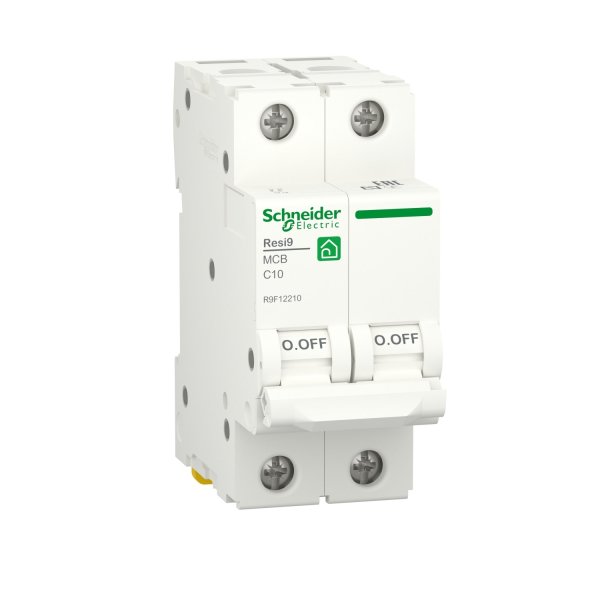 

Автоматический выключатель Schneider Electric RESI9 R9F12210 (С) 10А 2P 6000A, RESI9