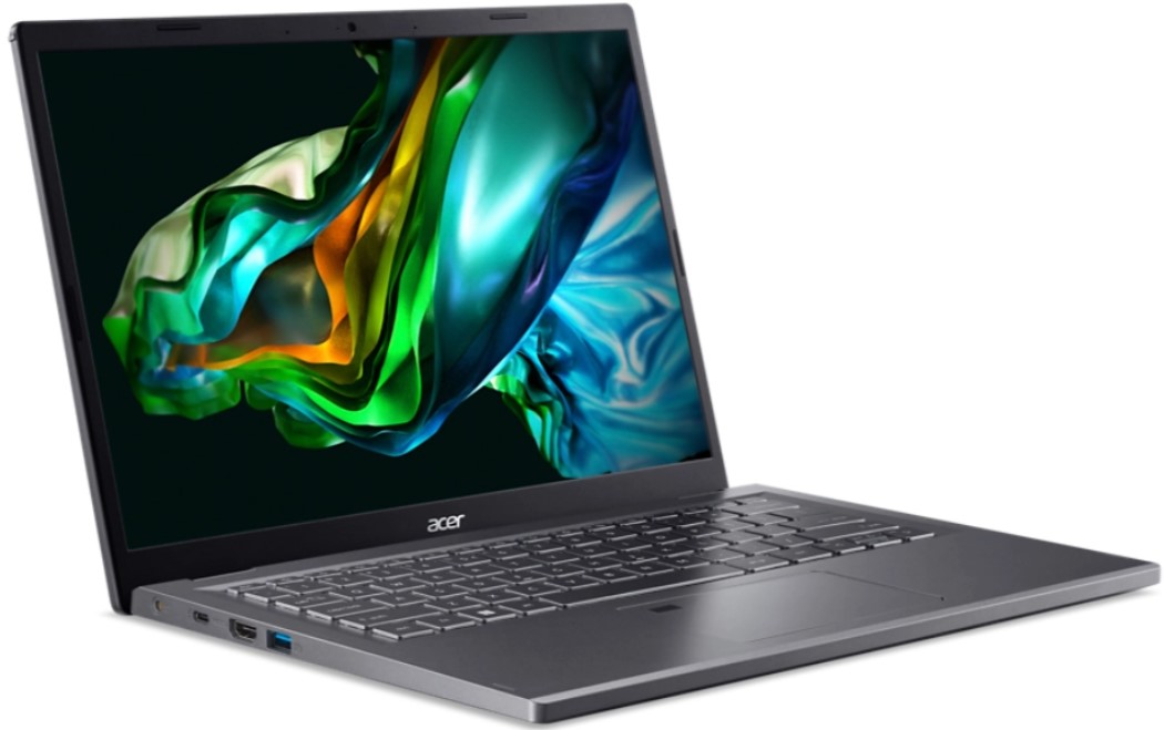 Ноутбук Acer Aspire 5 14 A514-56M-770K NX.KH6CD.008 i7-1355U/16GB/512GB SSD/Iris Xe graphics/14" WUXGA/WiFi/BT/cam/noOS/grey