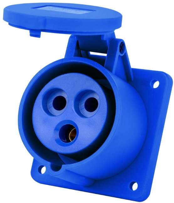 

Розетка DEKraft 26261DEK для скрытой проводки 2Р+РЕ 32А 220В IP44 РЩ-103, 26261DEK
